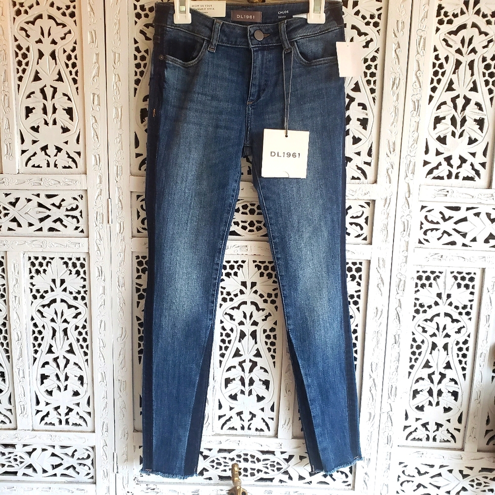 NWT, DL1961 Girl Chloe Skinny Jeans - 10